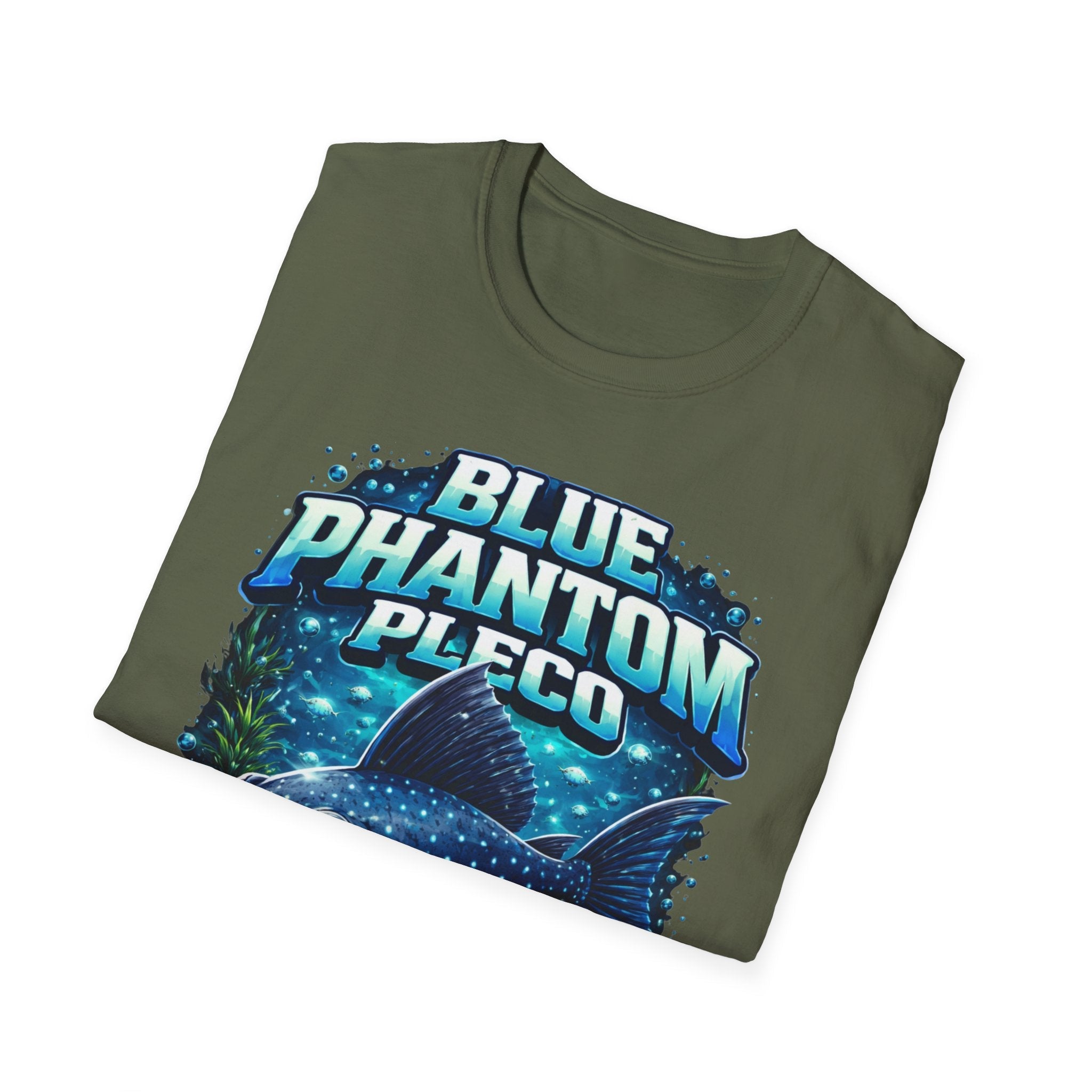 Blue Phantom Pleco T-Shirt — Graphic Aquarium Fish Tee