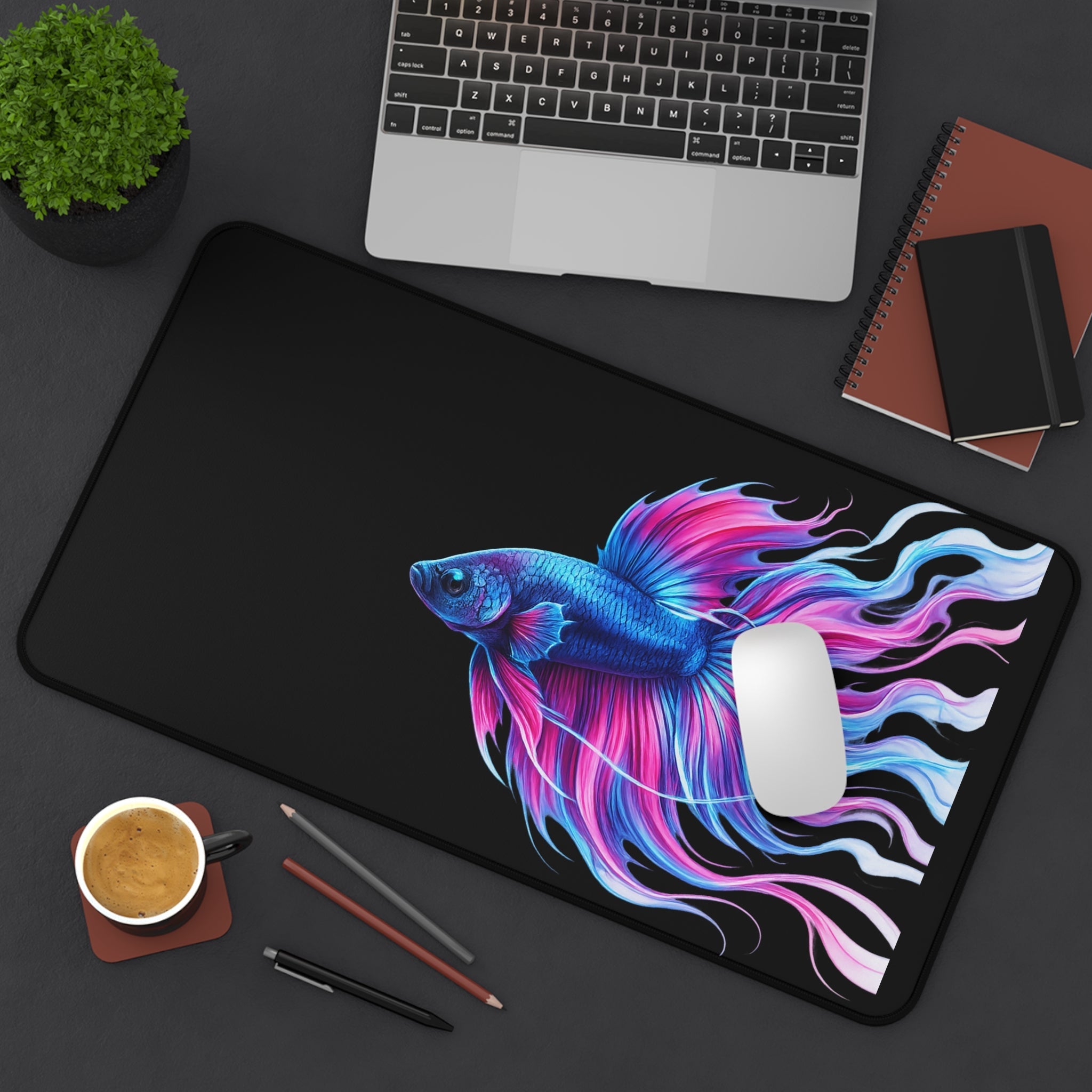 Electric Paint Betta Desk Mat