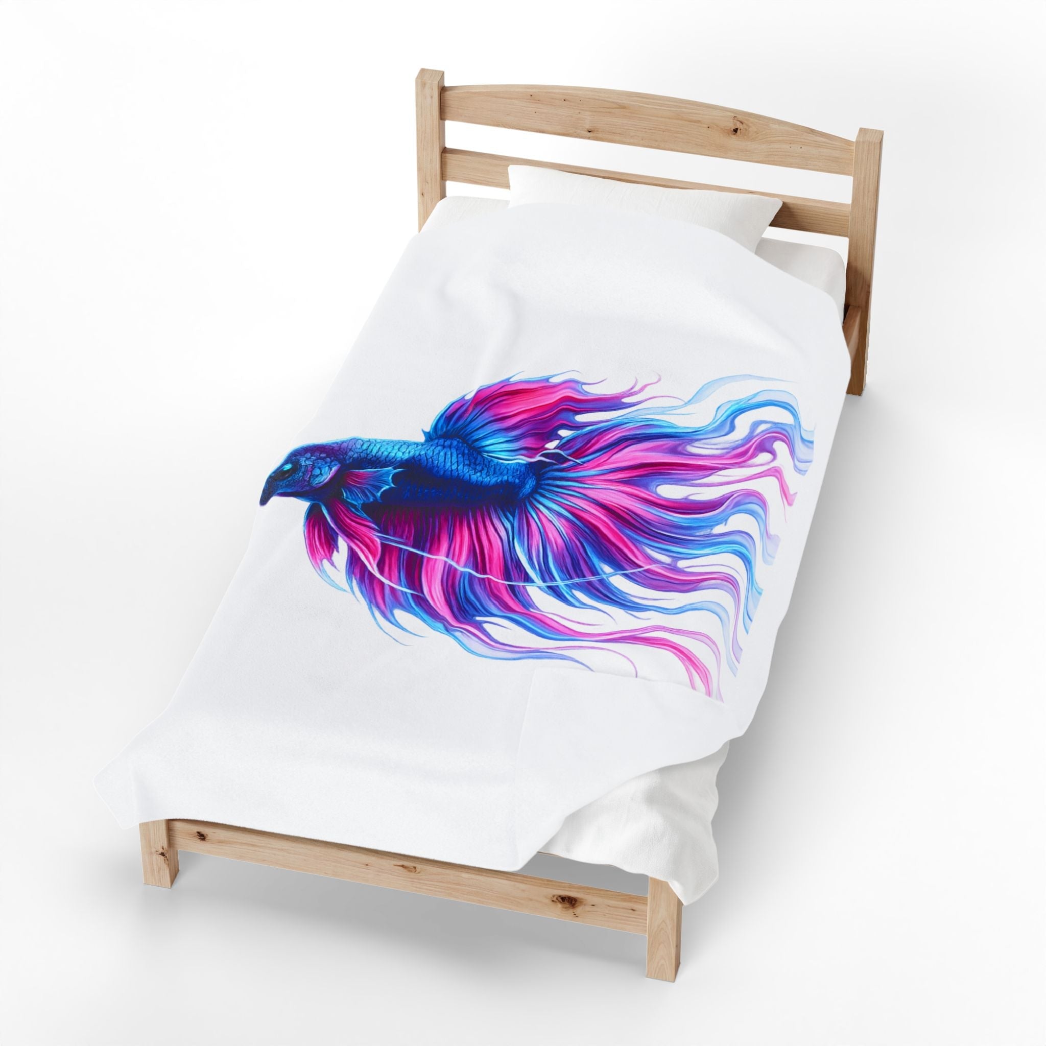 Electric Paint Betta Plush Blanket