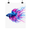 Electric Paint Betta Art Poster