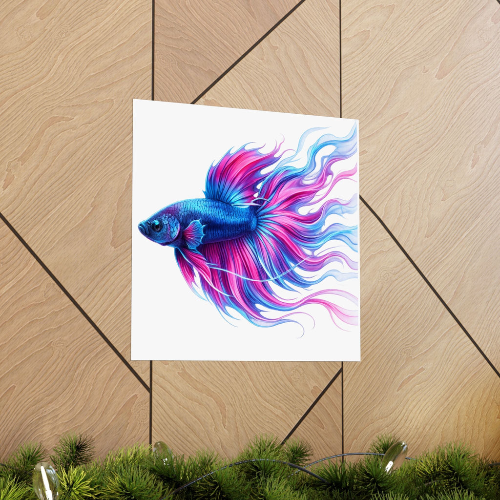 Electric Paint Betta Art Poster