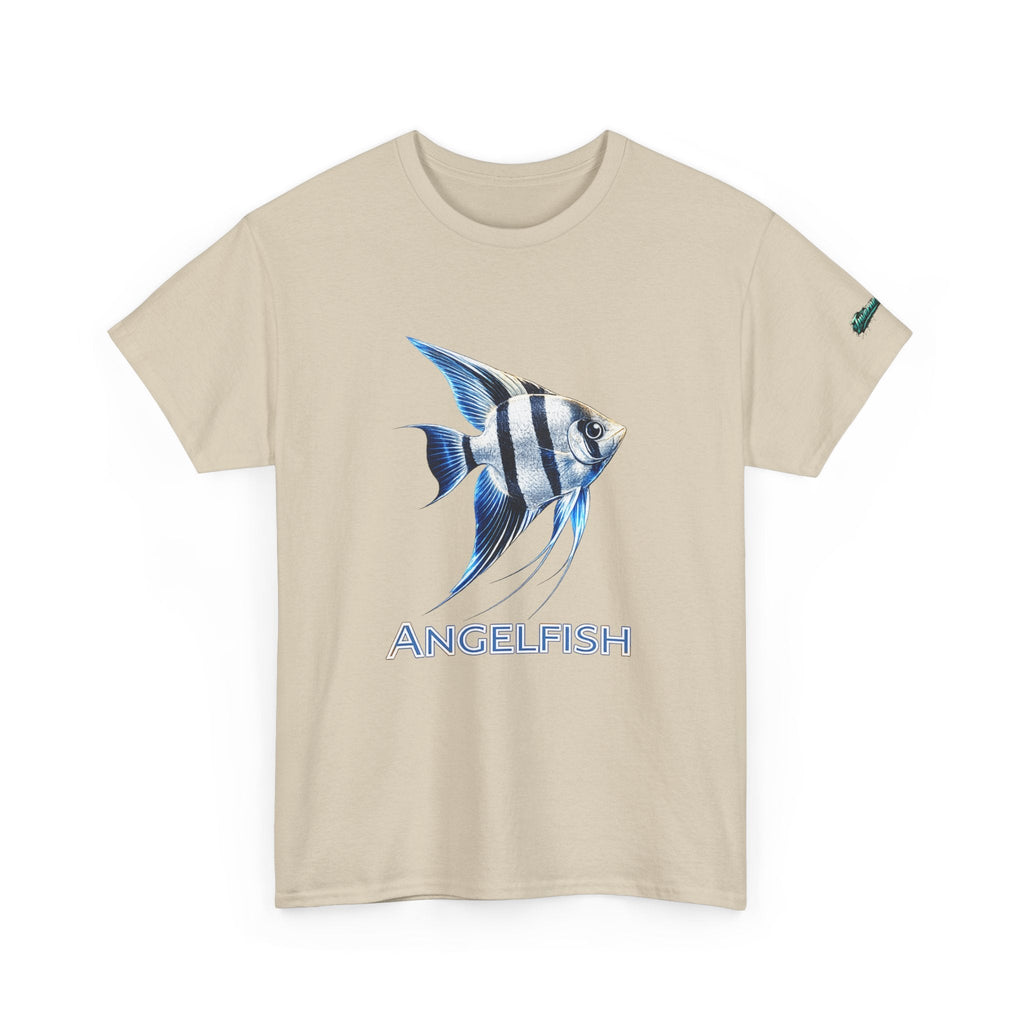 Angelfish Graphic Tee — Blue Tropical Fish Shirt
