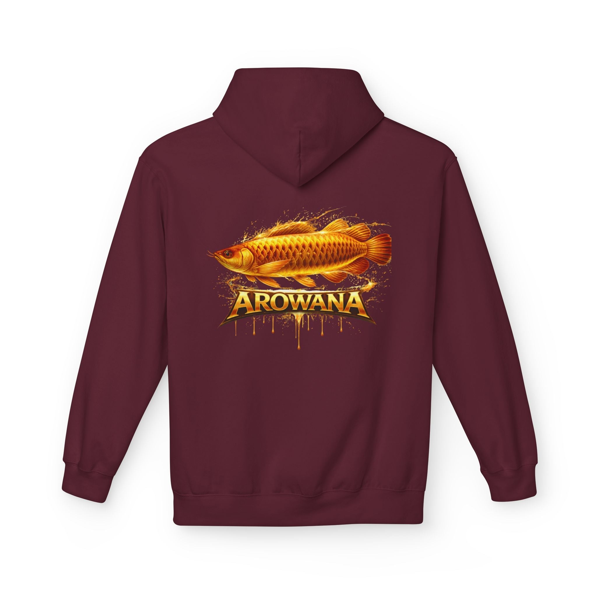 Arowana Fish Graphic Hoodie – Golden Arowana Design