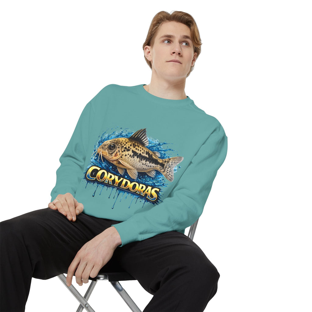 Corydoras Fish Sweatshirt — Aquatic Aquarium Catfish Graphic Crewneck