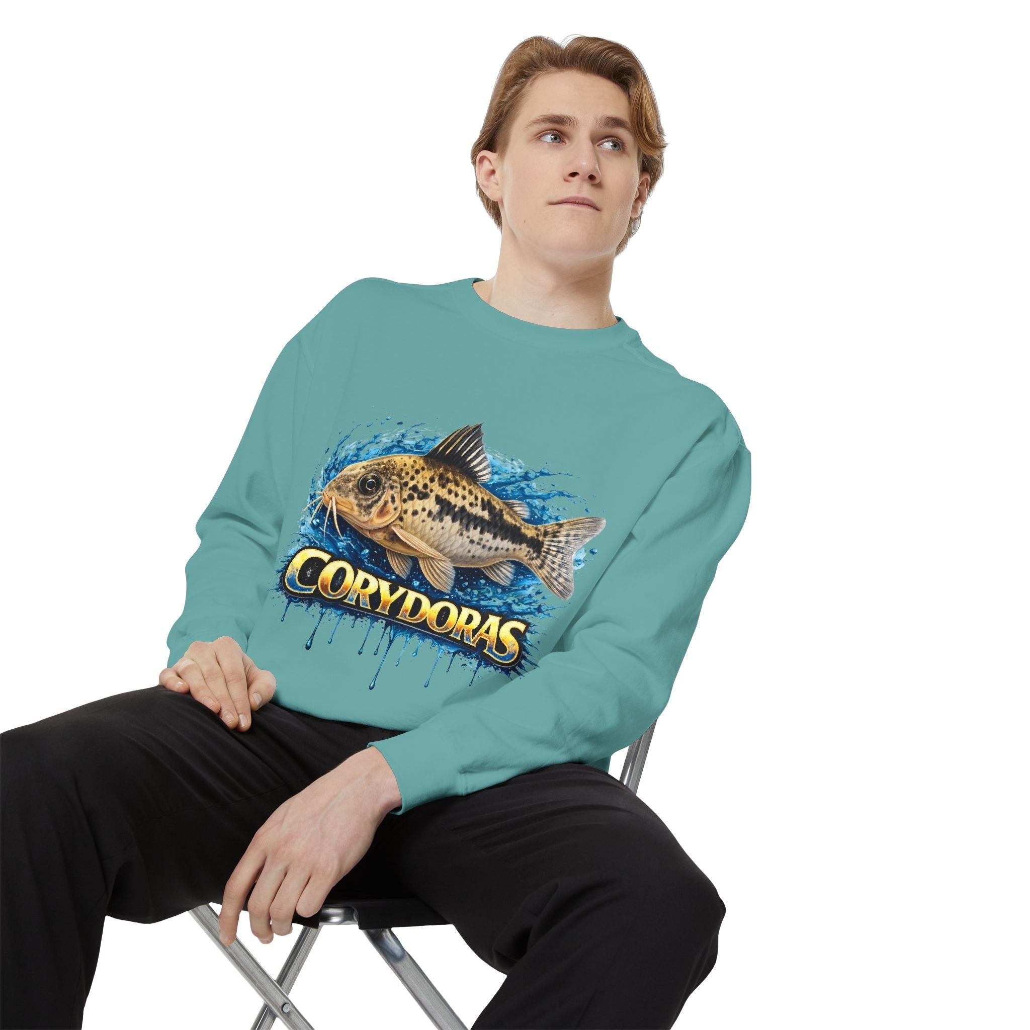 Corydoras Fish Sweatshirt — Aquatic Aquarium Catfish Graphic Crewneck