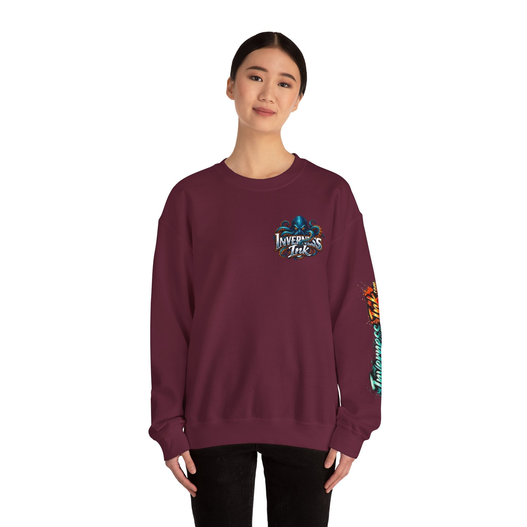 Betta Fish Crewneck Sweatshirt — Colorful Neon Tropical Fish Graphic