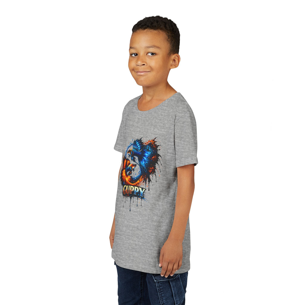 Fire & Ice Guppy – Youth "Neon Flare" Premium Tee