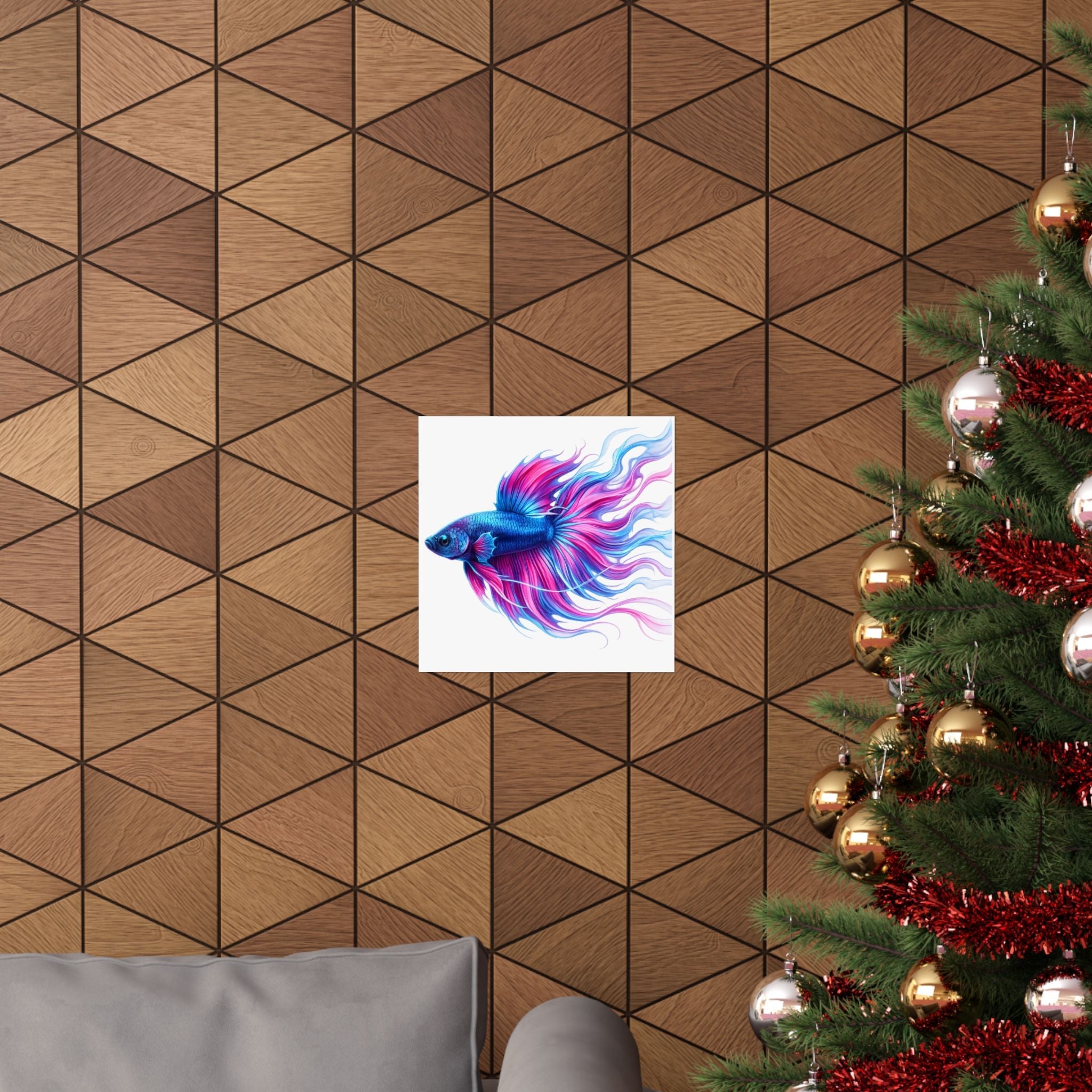 Electric Paint Betta Art Poster