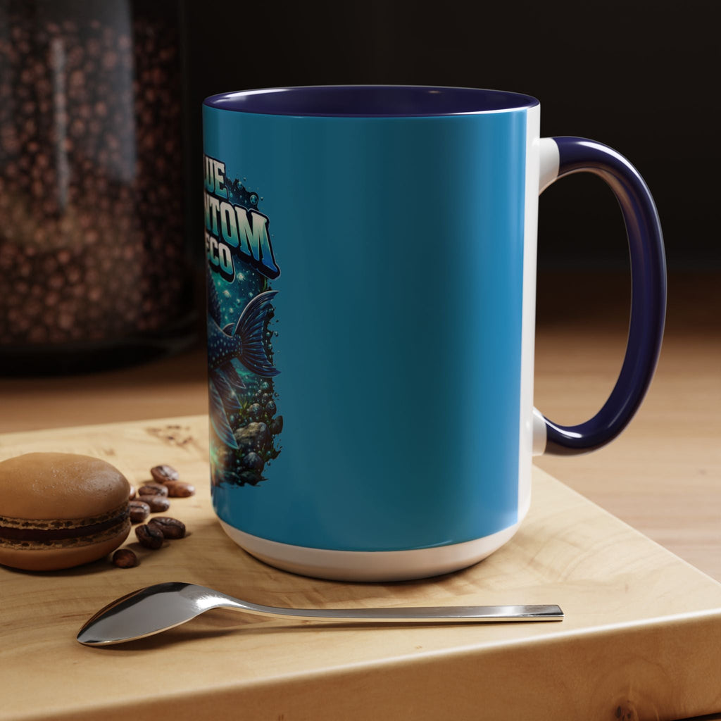 Blue Phantom Pleco Accent Coffee Mug – Aquarium Fish Lover Gift (11/15oz)