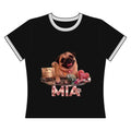 Mia Floral Ringer Tee | Pug Life Collection