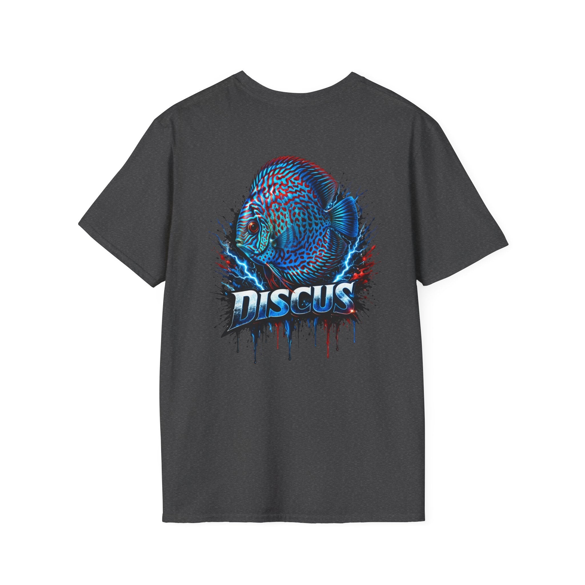 Electric Discus Fish T-Shirt - King of the Aquarium Lightning Art