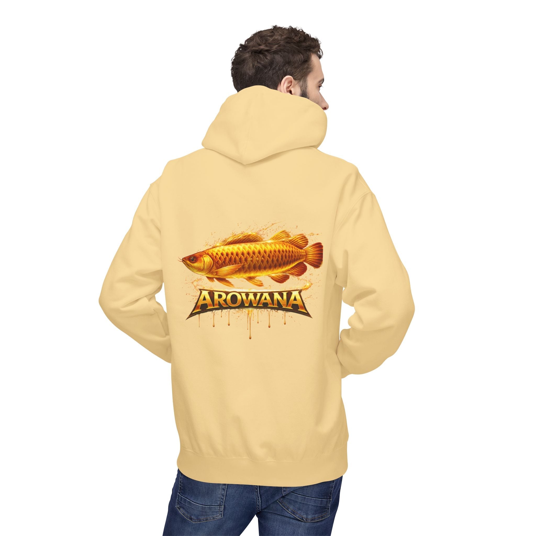 Arowana Fish Graphic Hoodie – Golden Arowana Design