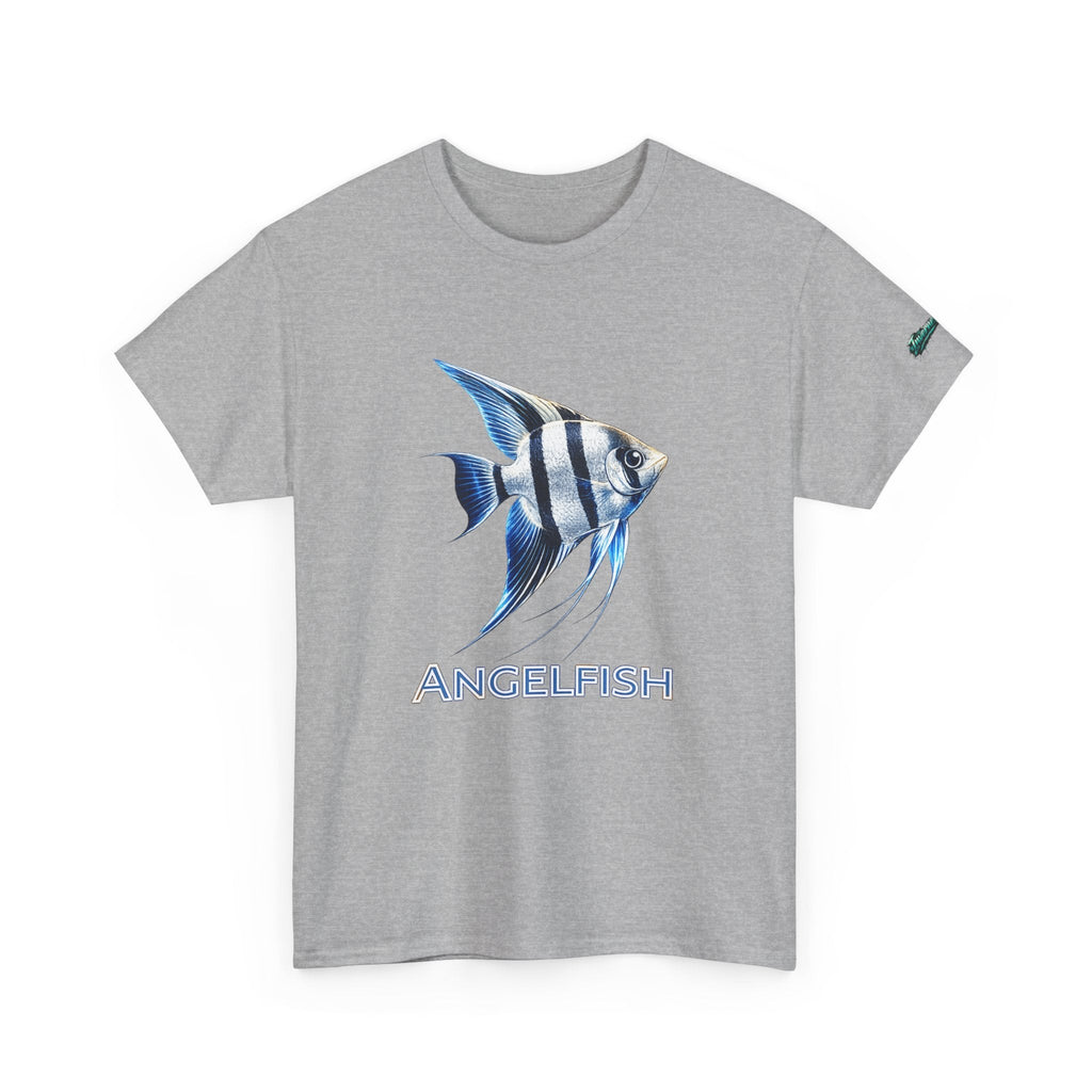 Angelfish Graphic Tee — Blue Tropical Fish Shirt