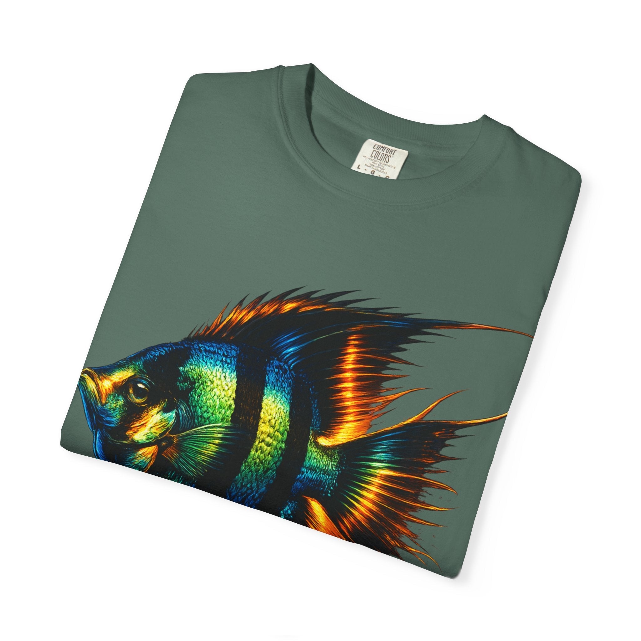 Angelfish Graphic T-Shirt — Vibrant Tropical Fish Illustration