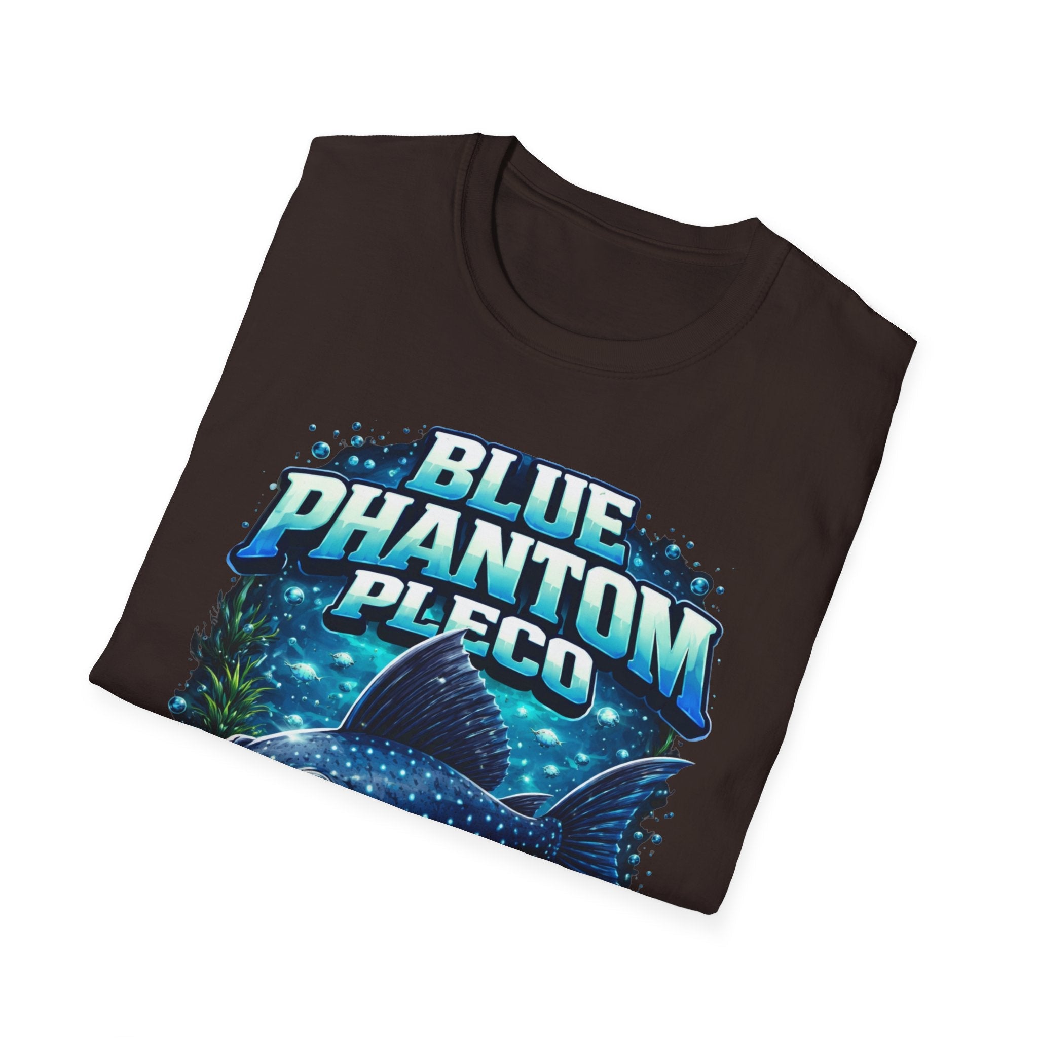 Blue Phantom Pleco T-Shirt — Graphic Aquarium Fish Tee