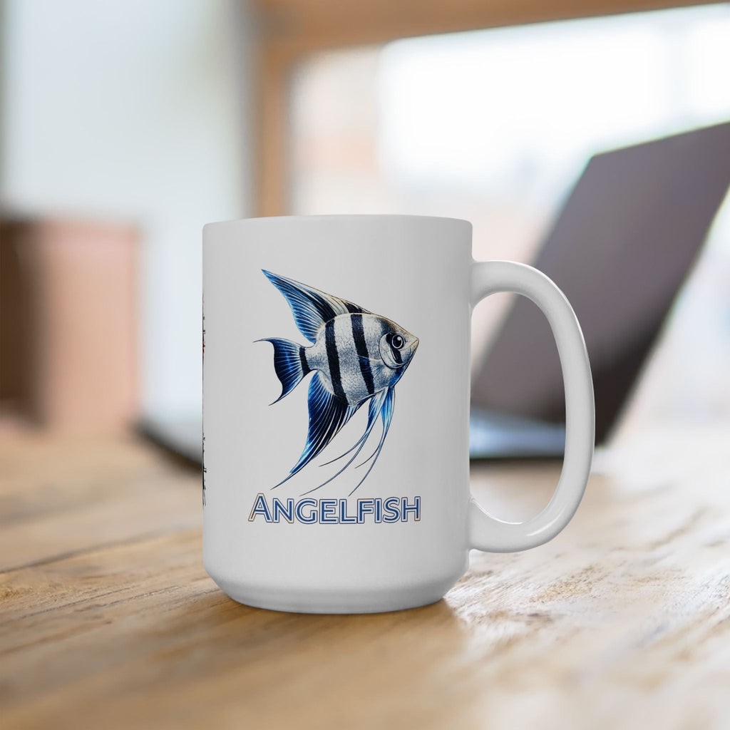 Early Tides. The Angelfish Collector's Coffee Cup. Ceramic Coffee Cup (11oz, 15oz)