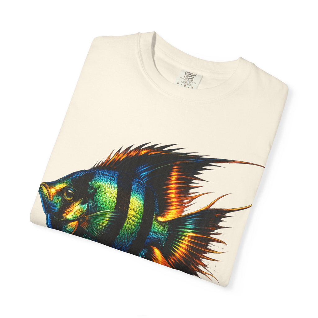 Angelfish Graphic T-Shirt — Vibrant Tropical Fish Illustration