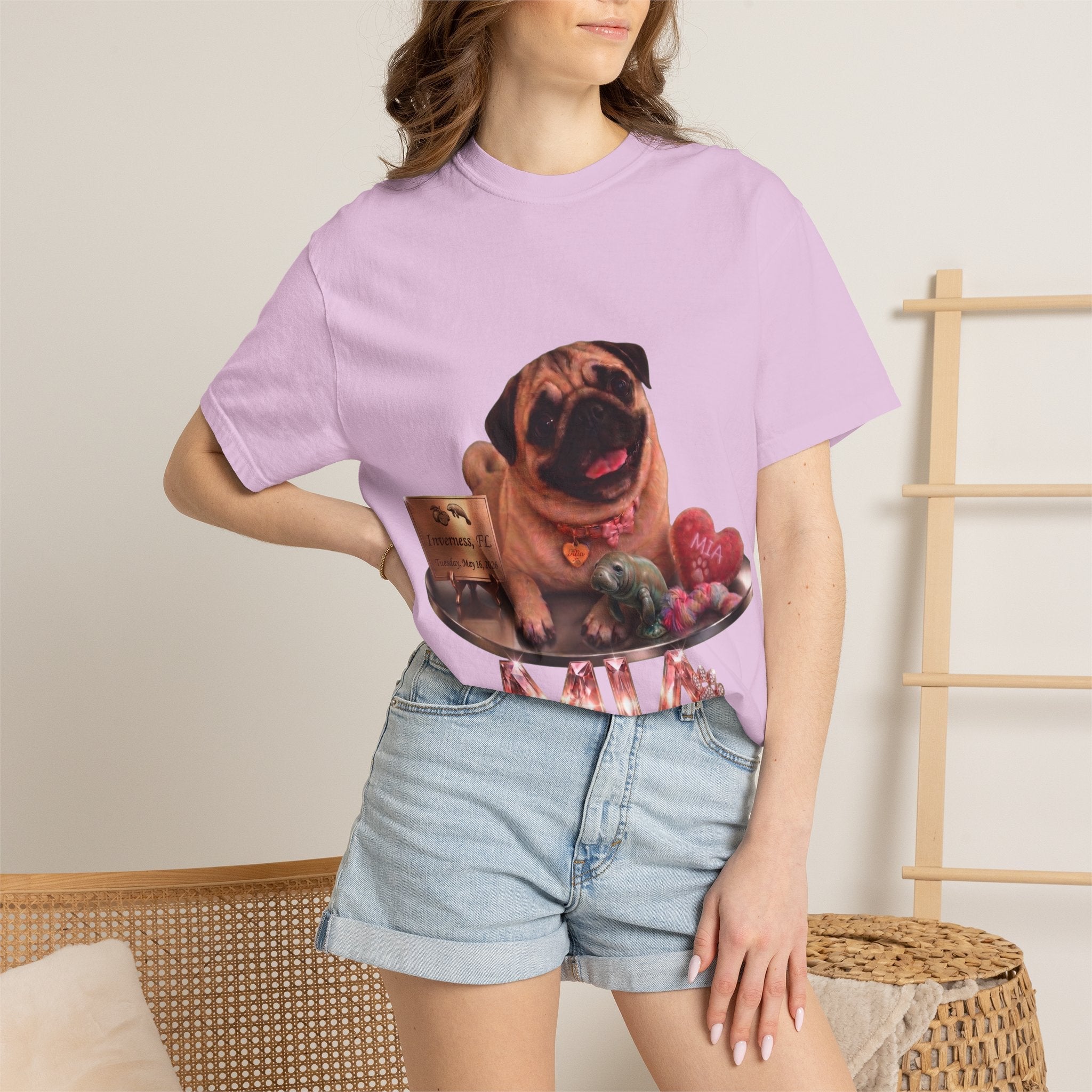 Mia Vintage Portrait Tee | Pug Life