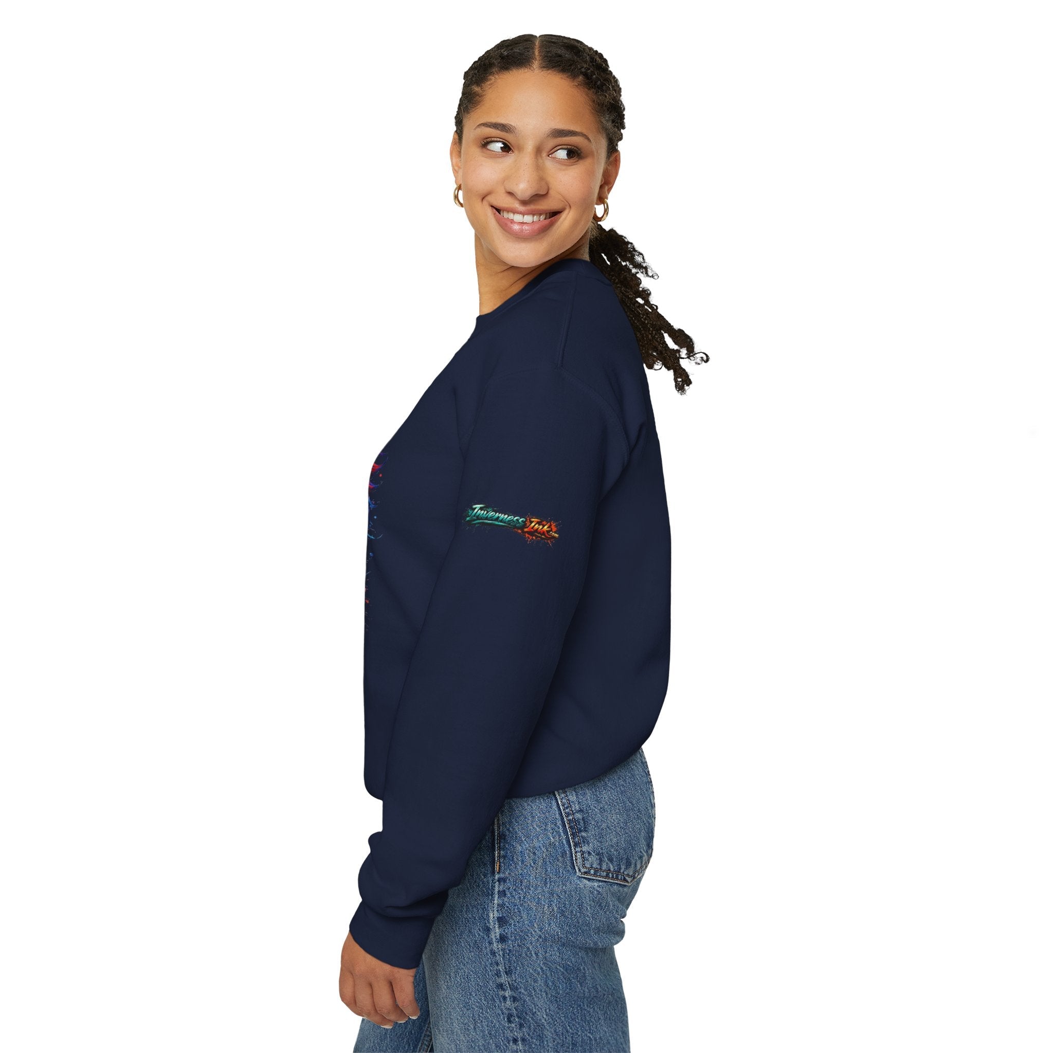 Betta Fish Crewneck Sweatshirt — "Fiercely Betta" Colorful Aquarium Graphic