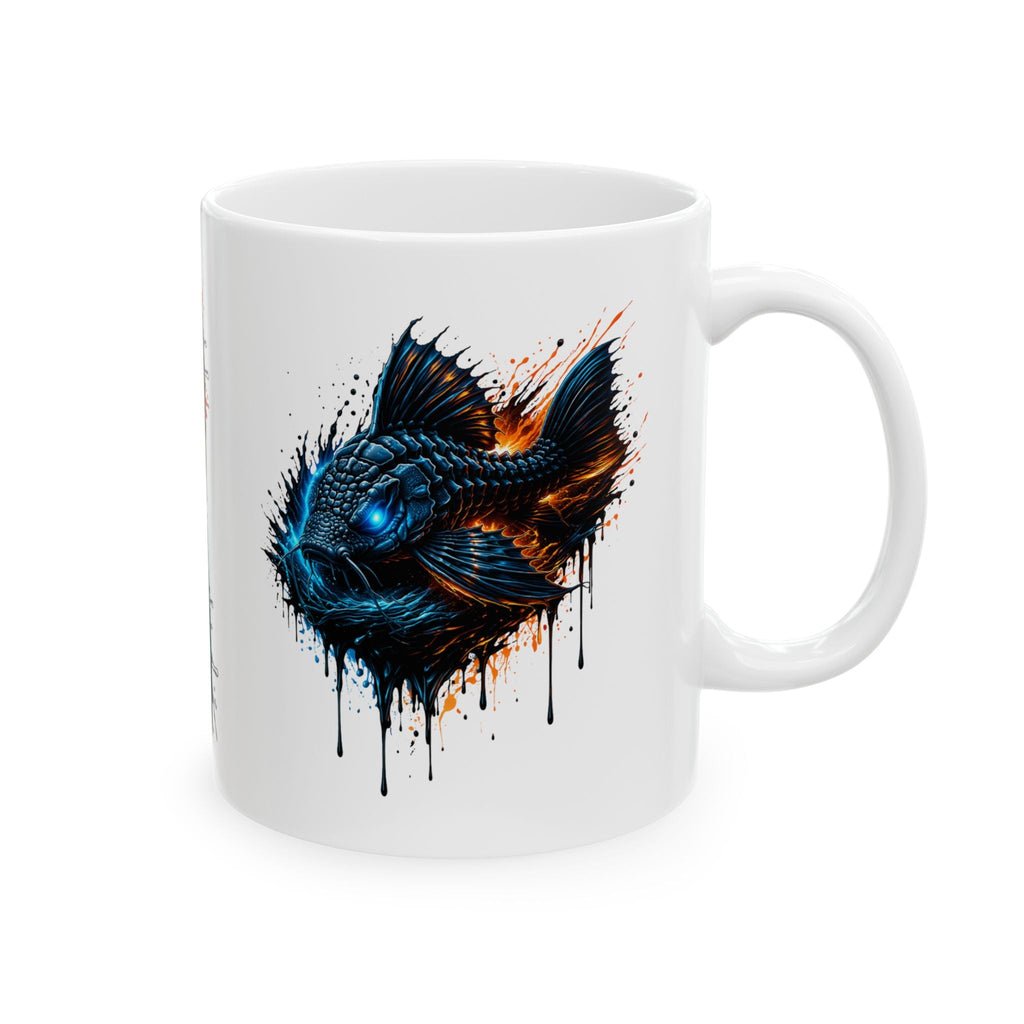 Armored Pleco – Premium "Deep Glow" Ceramic Mug Coffee Cup (11oz/15oz)