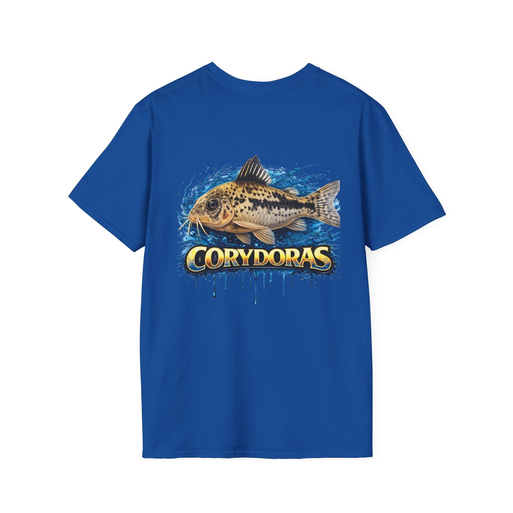 Corydoras Fish T-Shirt — Aquarium Catfish Tee with Splash Graphic