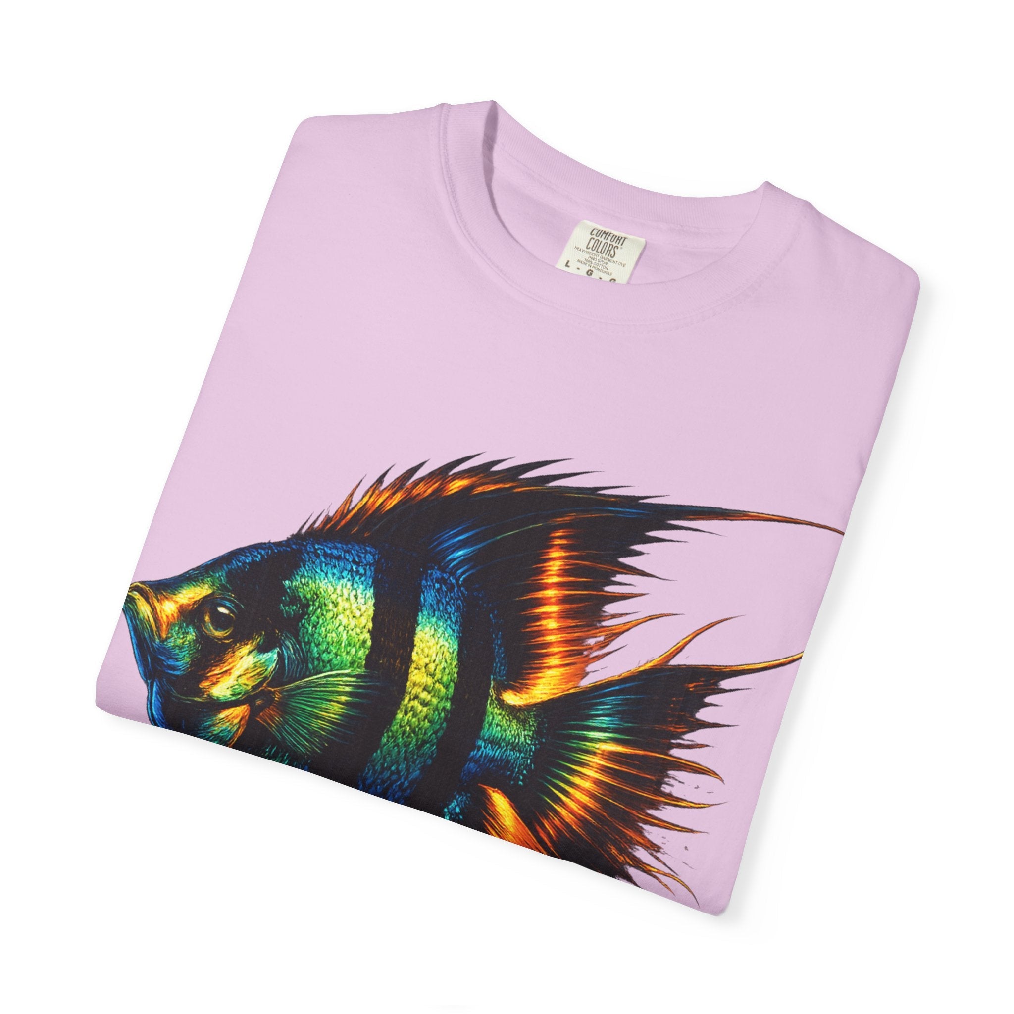 Angelfish Graphic T-Shirt — Vibrant Tropical Fish Illustration