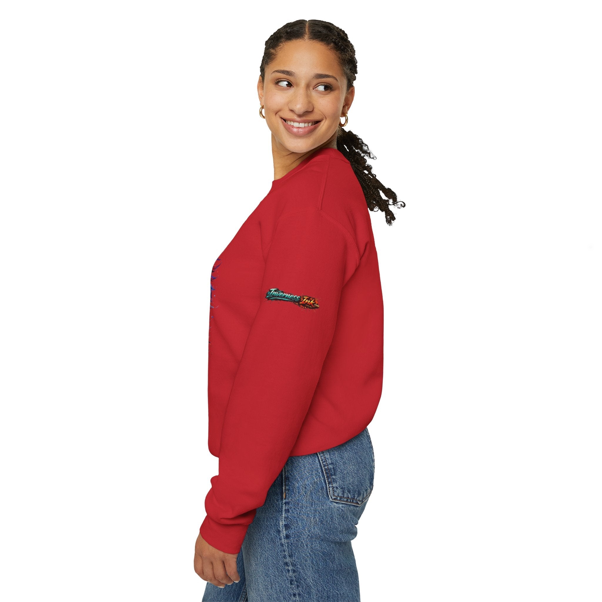 Betta Fish Crewneck Sweatshirt — "Fiercely Betta" Colorful Aquarium Graphic