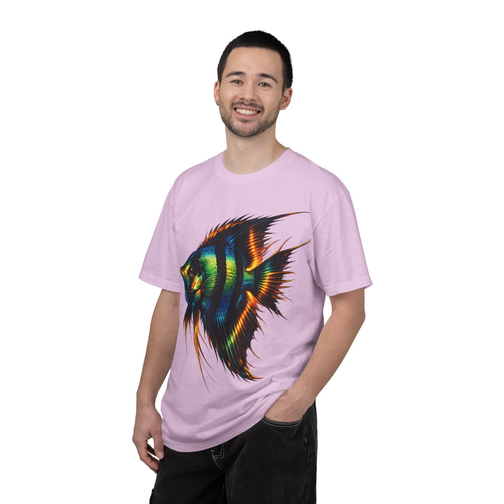 Angelfish Graphic T-Shirt — Vibrant Tropical Fish Illustration