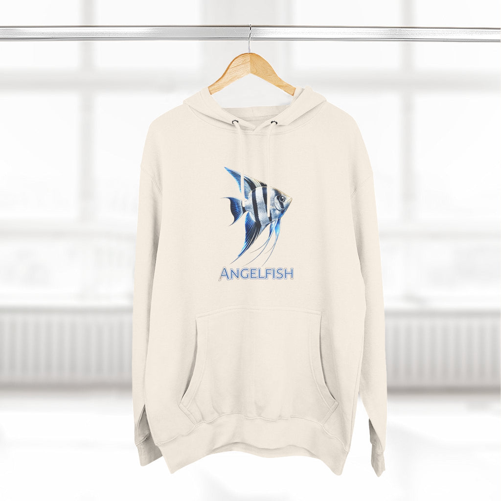 Angelfish Graphic Hoodie — Blue Aquarium Fish Pullover