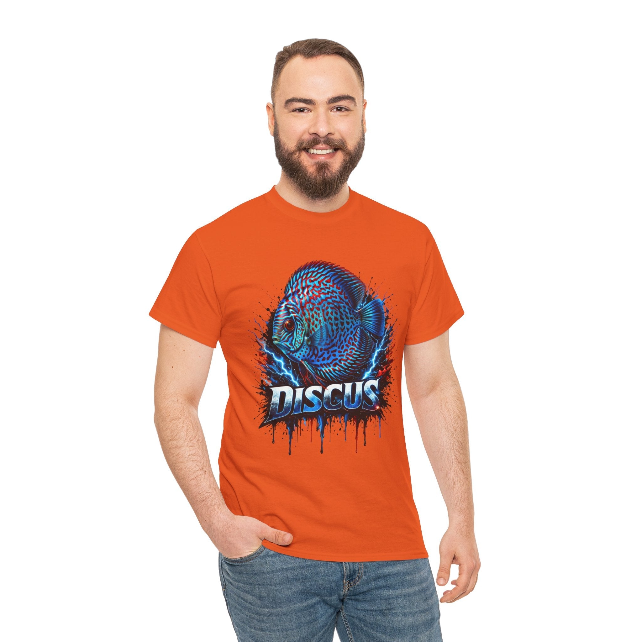 Discus Fish Graphic Tee - Vibrant Aquarium Fish Shirt