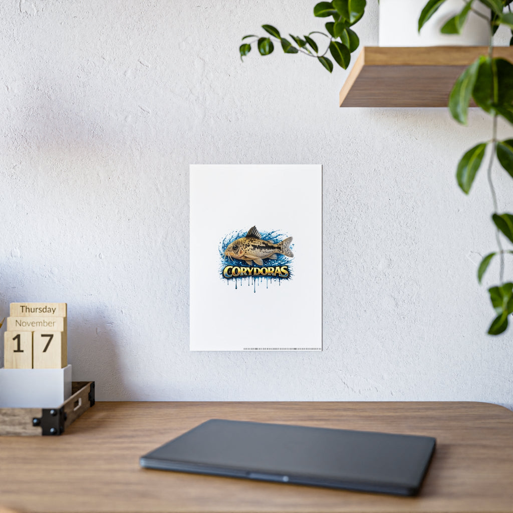 Corydoras Fish Gloss Poster – Aquarium Artwork Print