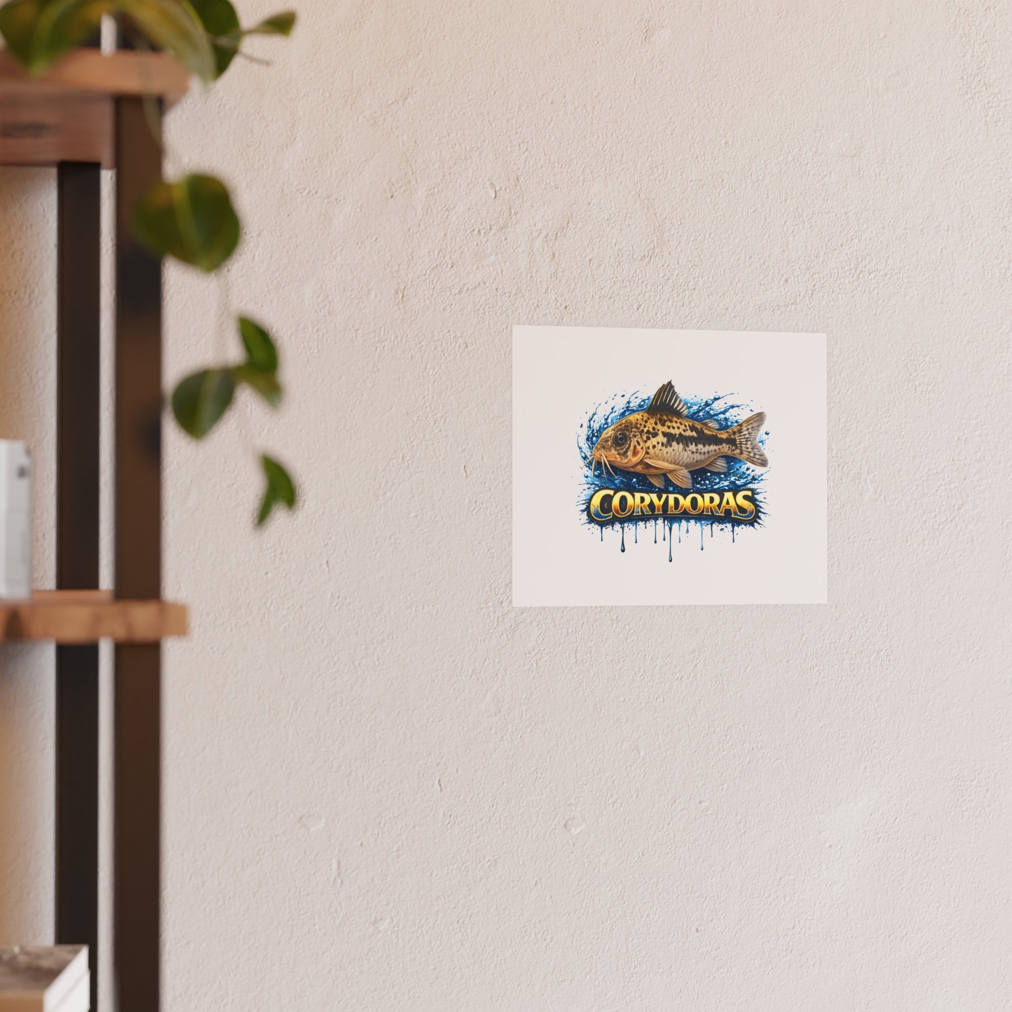 Corydoras Fish Poster — Decorative Aquarium Art Print (Satin/Matte)