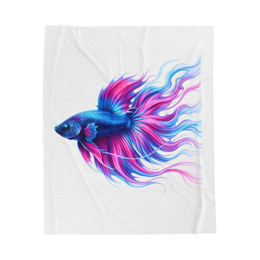 Electric Paint Betta Plush Blanket