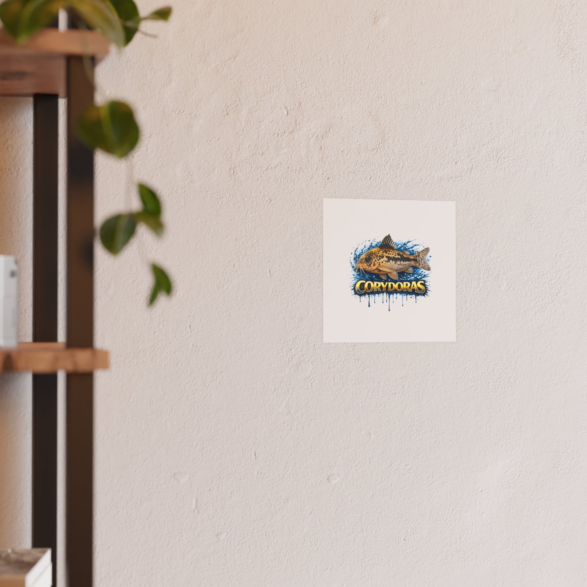 Corydoras Fish Poster — Decorative Aquarium Art Print (Satin/Matte)