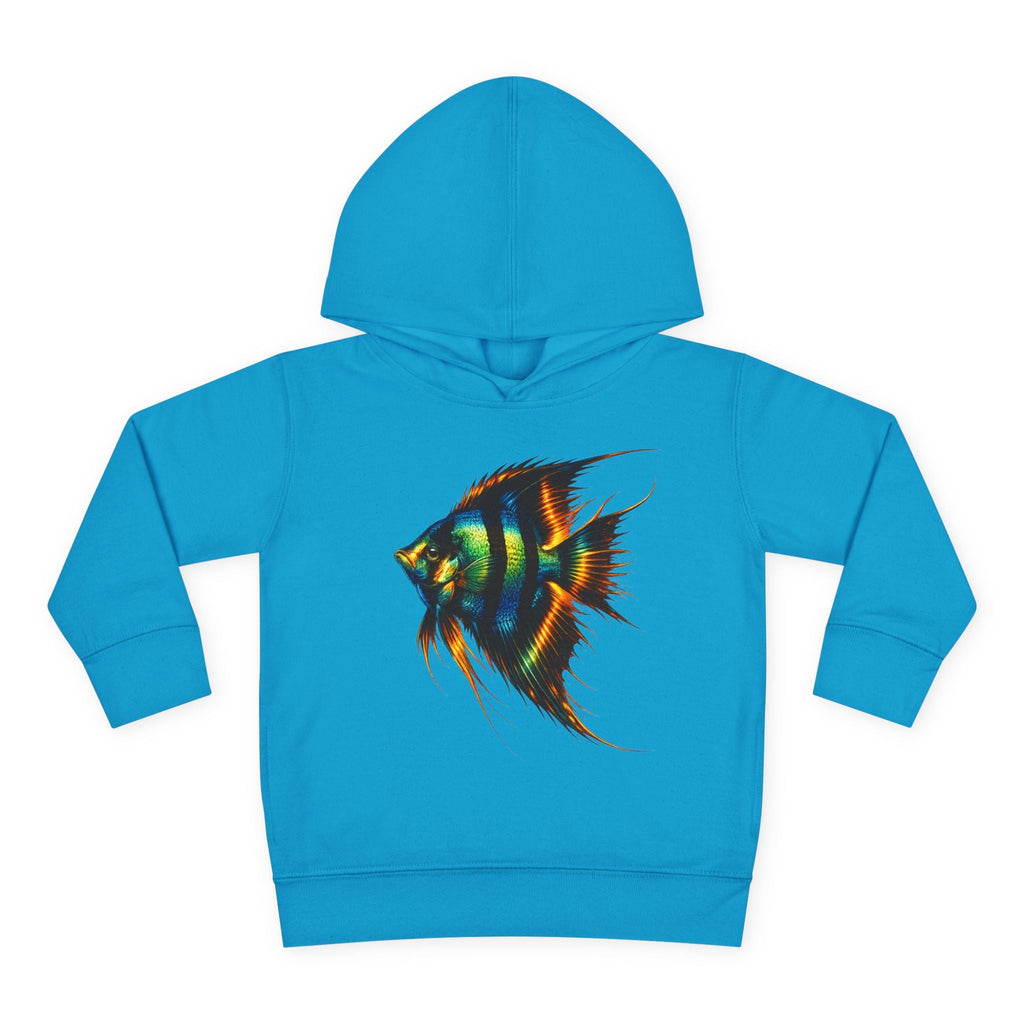 Toddler Hoodie with Colorful Angelfish Graphic