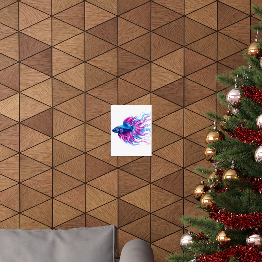 Electric Paint Betta Art Poster
