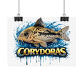 Corydoras Aquarium Fish Poster — Rolled Decorative Wall Art for Fishkeepers