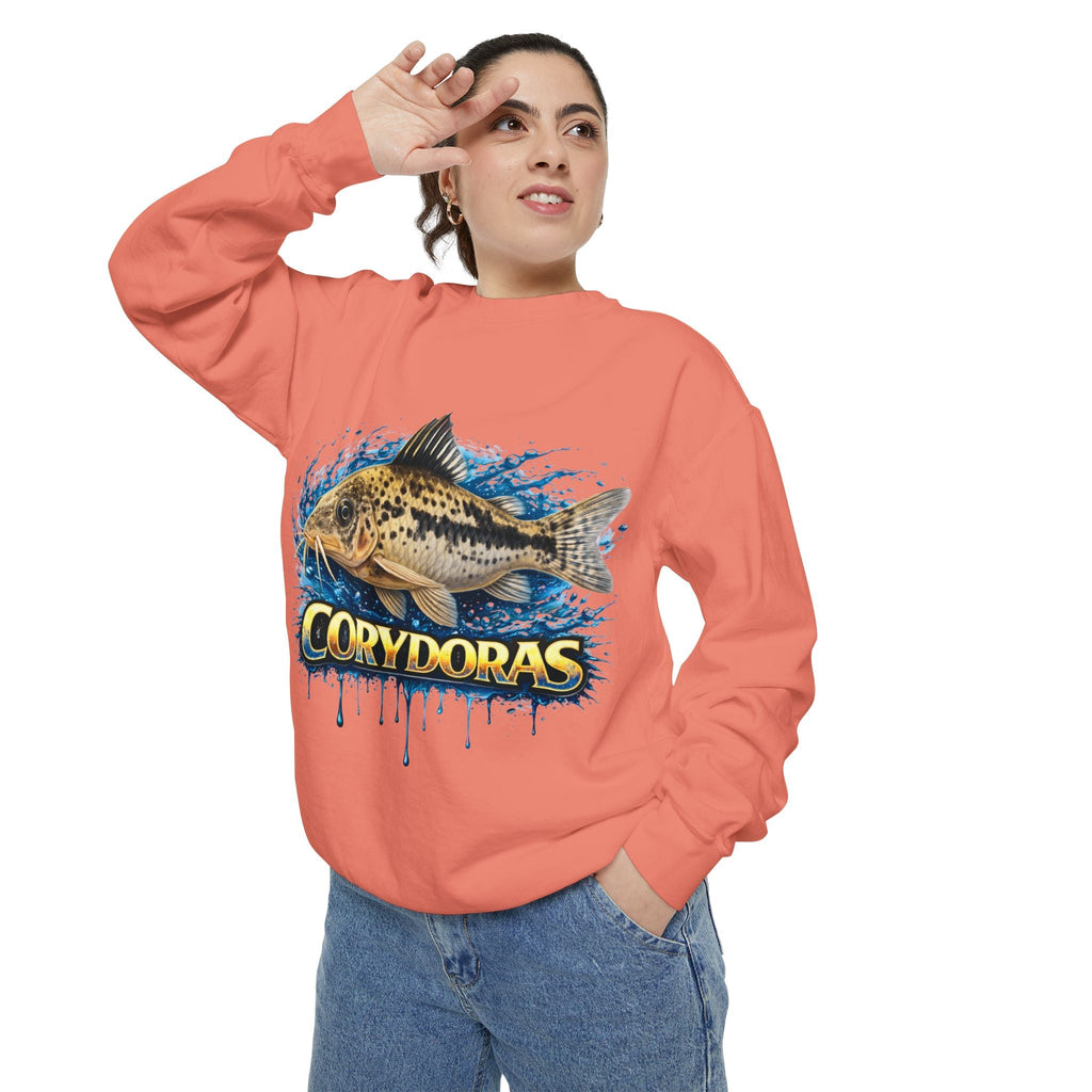 Corydoras Fish Sweatshirt — Aquatic Aquarium Catfish Graphic Crewneck