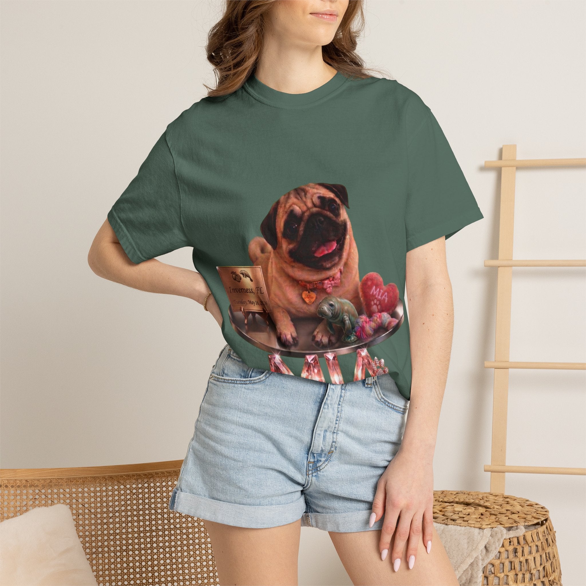 Mia Vintage Portrait Tee | Pug Life