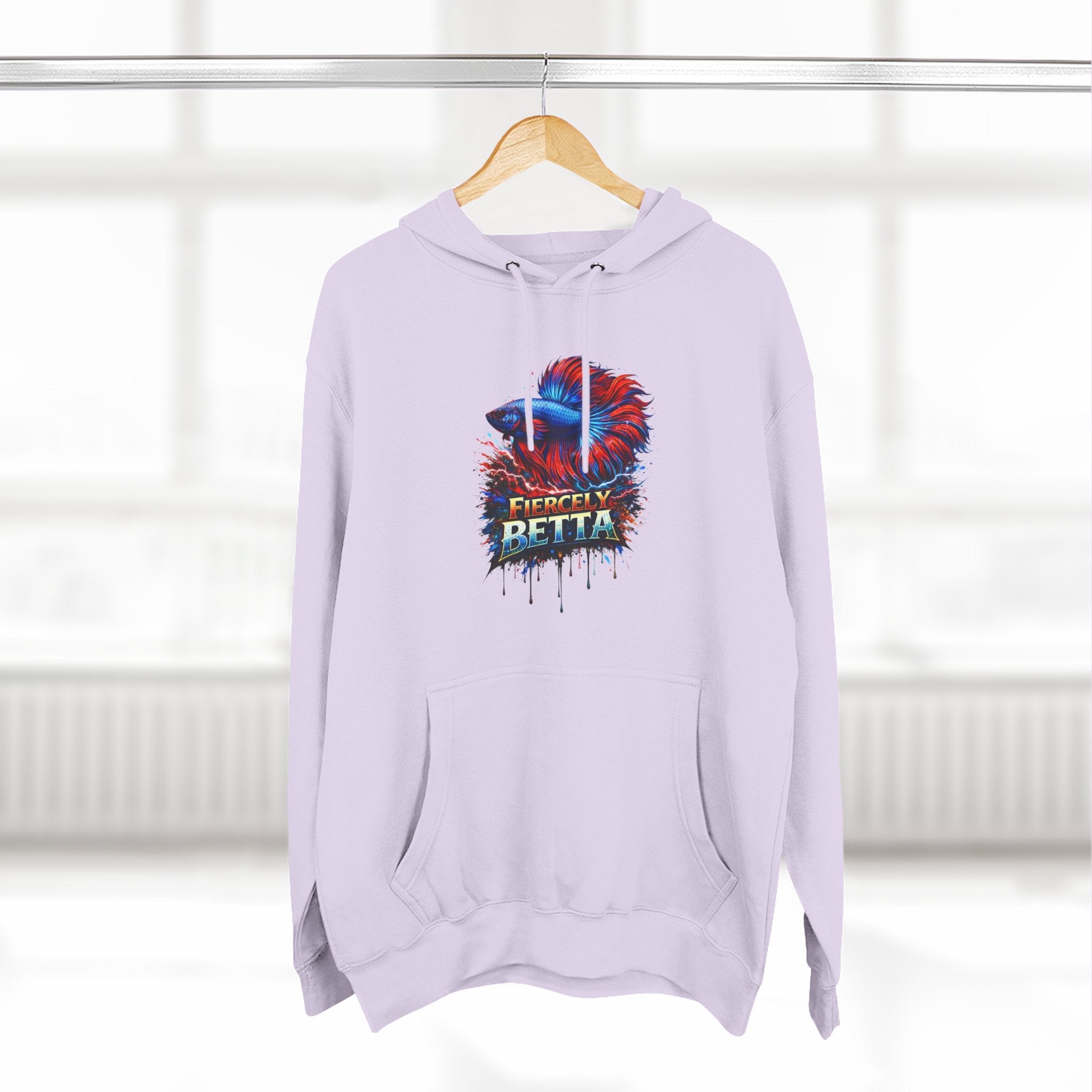 Fiercely Betta – Premium "Neon Flare" 3-End Fleece Hoodie
