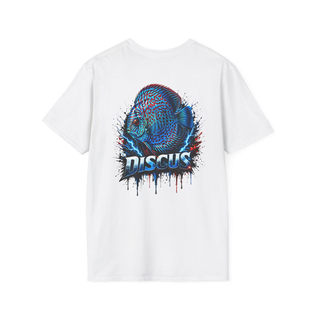 Electric Discus Fish T-Shirt - King of the Aquarium Lightning Art
