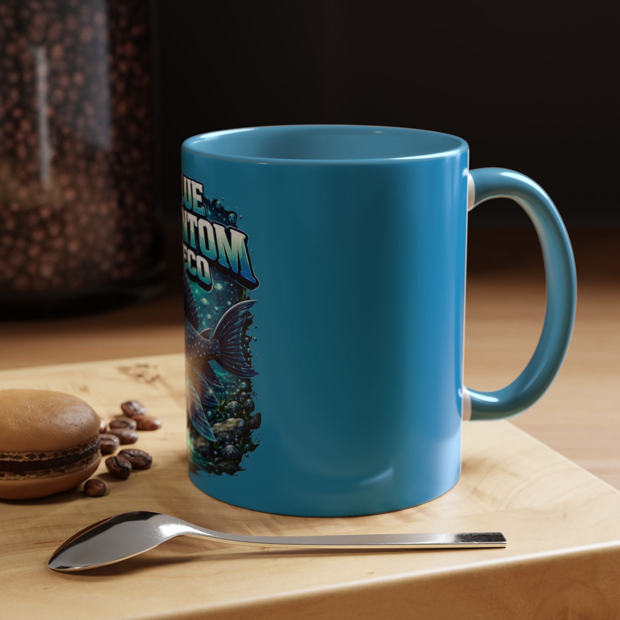 Blue Phantom Pleco Accent Coffee Mug – Aquarium Fish Lover Gift (11/15oz)