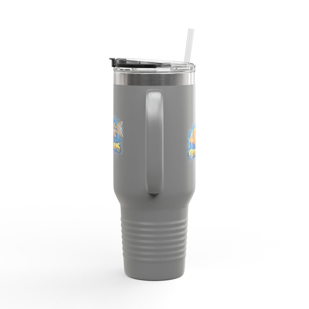 Corydoras Fish 40oz Insulated Travel Mug — Fishing Aquarium Lover Tumbler