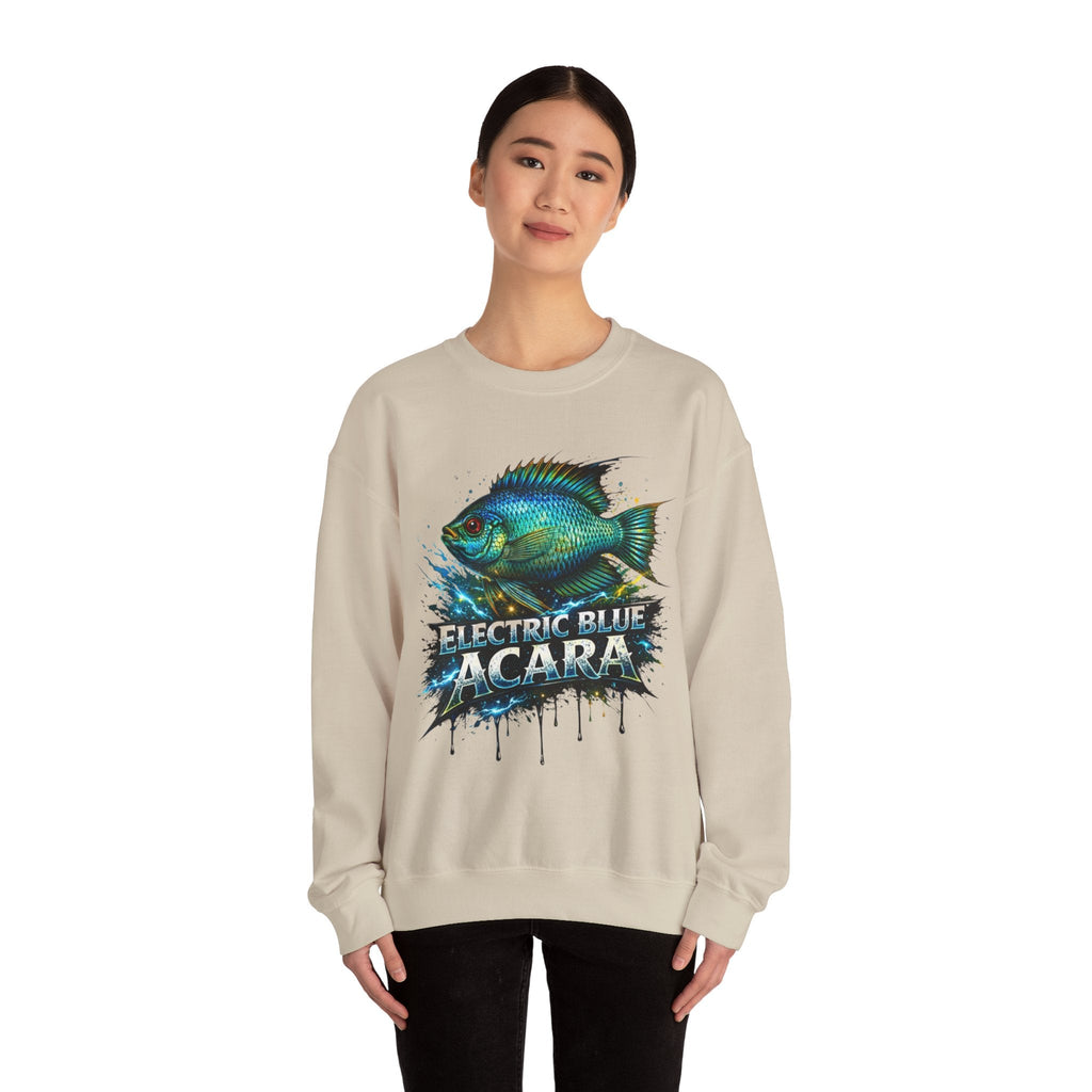 Electric Blue Acara – Heavy Blend™ Crewneck Sweatshirt