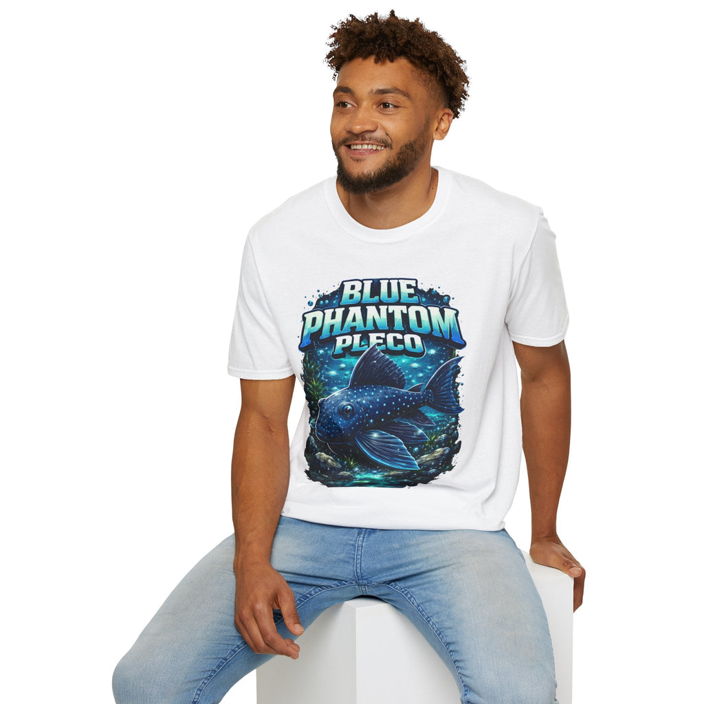 Blue Phantom Pleco T-Shirt — Graphic Aquarium Fish Tee