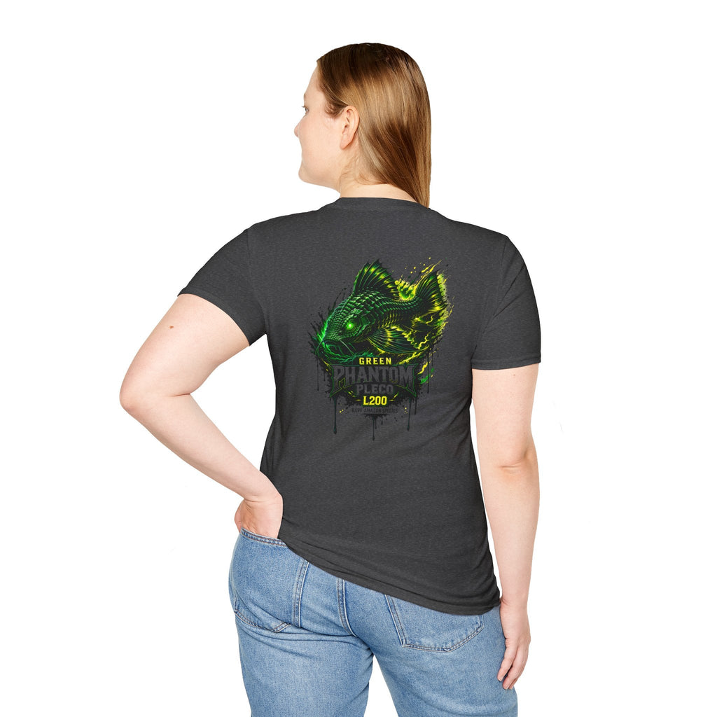 Green Phantom Pleco Tee — Graphic Fish Aquarium Shirt