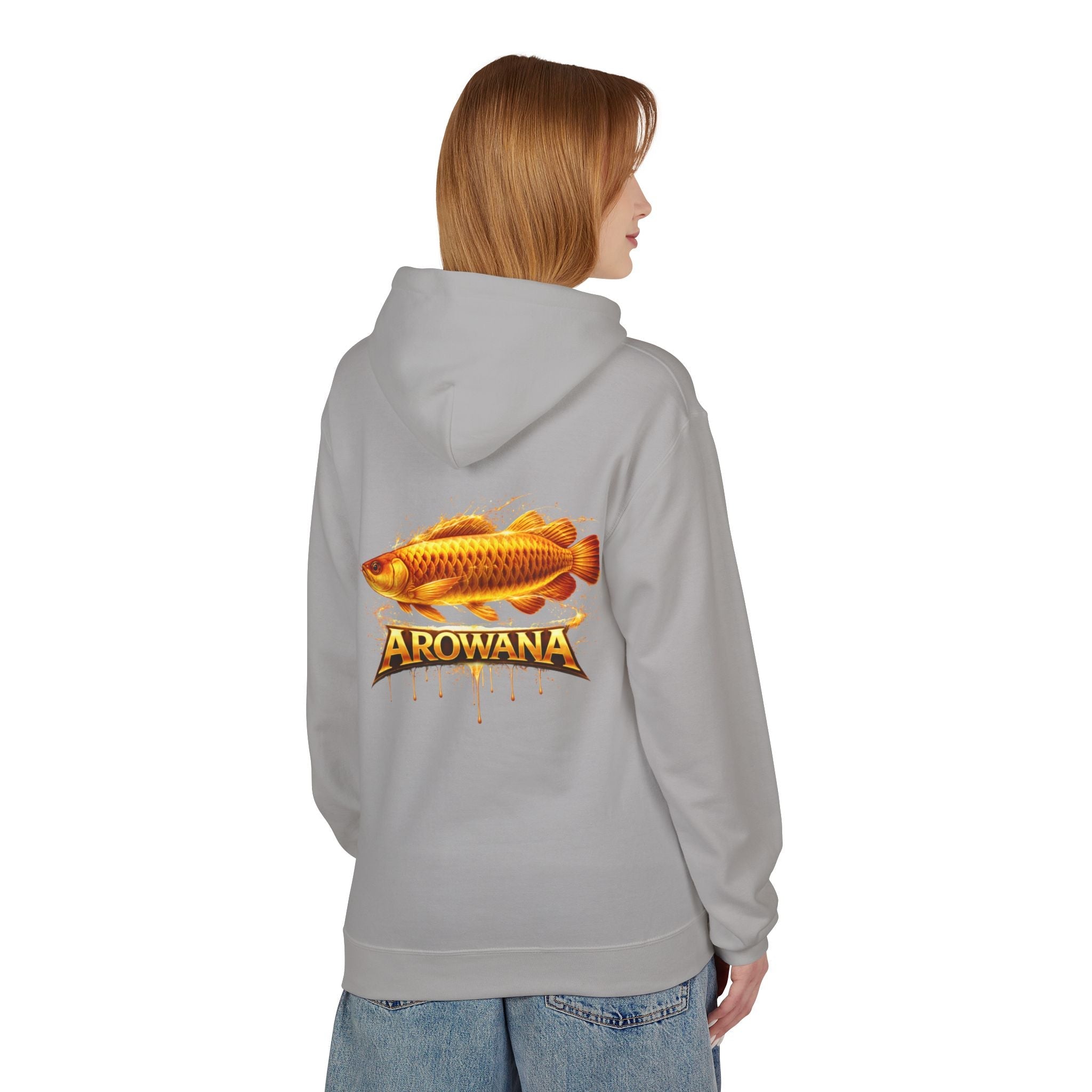 Arowana Fish Graphic Hoodie – Golden Arowana Design