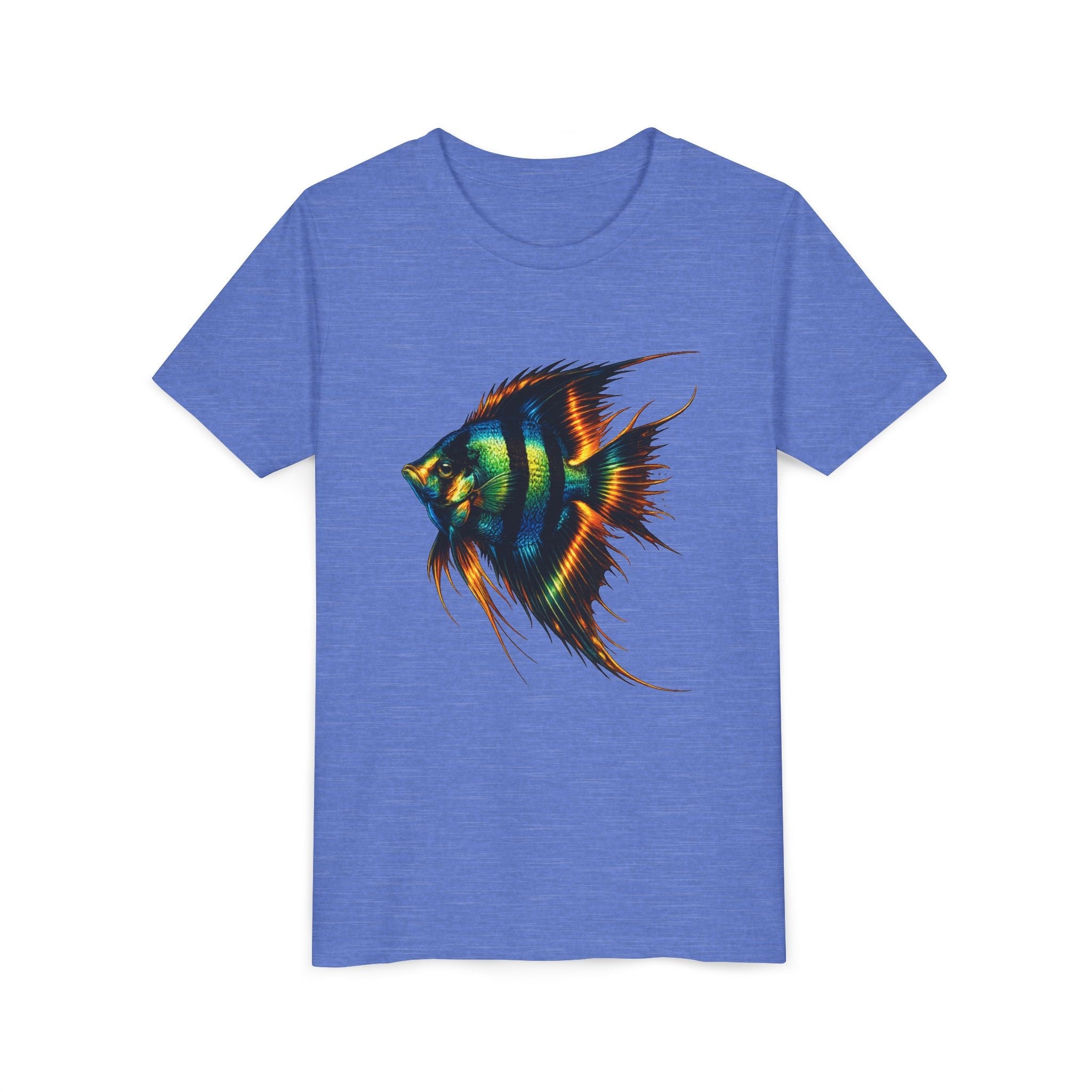 Angelfish Youth Tee – Colorful Aquarium Fish Graphic Shirt for Kids
