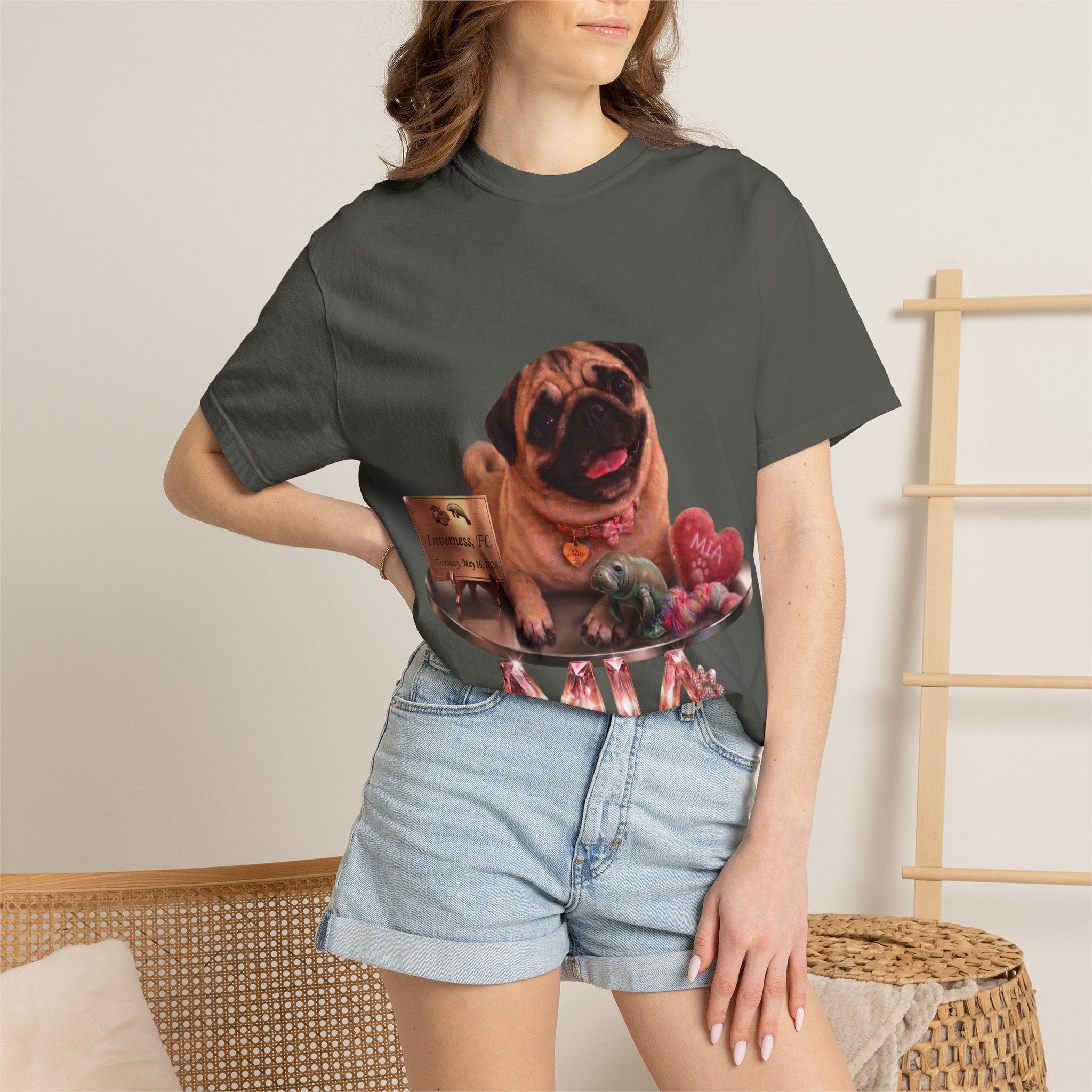 Mia Vintage Portrait Tee | Pug Life