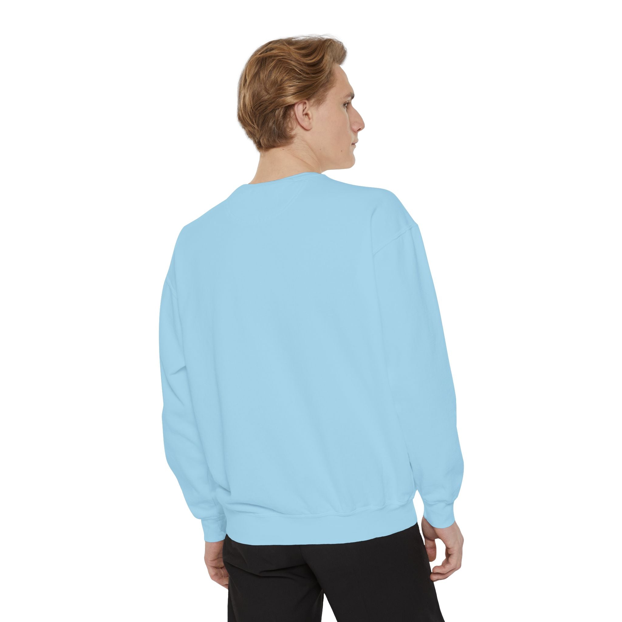 Electric Blue Acara – Garment-Dyed Premium Sweatshirt